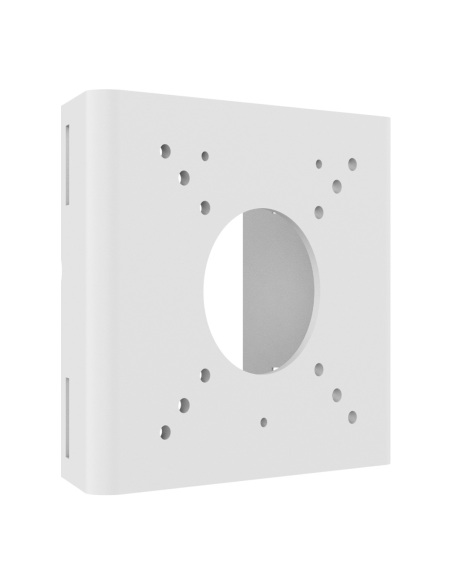 Uniview TR-UP06-B-IN-BK pole mount adapter, third view (photo shows the white version) Uniview TR-UP06-B-IN-BK pole mount adapter, third view (photo shows the white version)