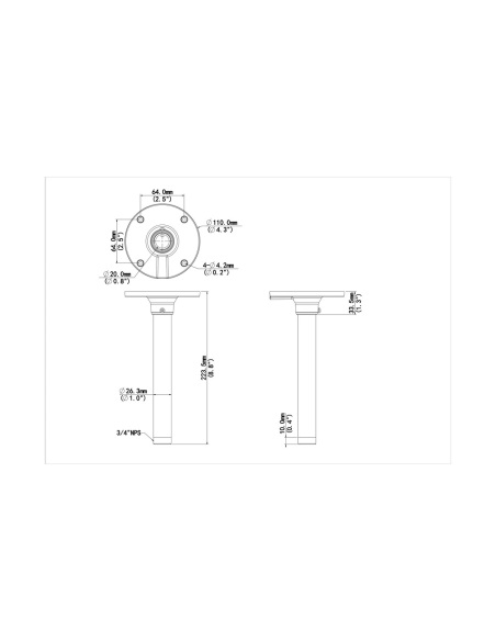 Uniview TR-CM24-IN dimension drawing Uniview TR-CM24-IN dimension drawing
