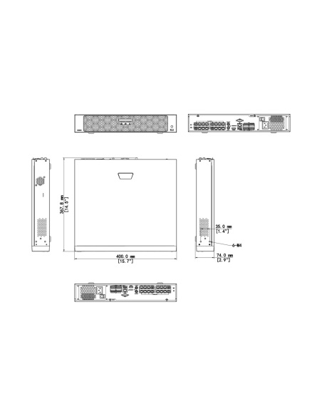Uniview NVR504-32B-P16-IQ dimensions