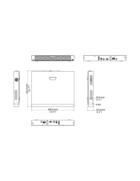 Uniview NVR502-32E-IM-G dimensions