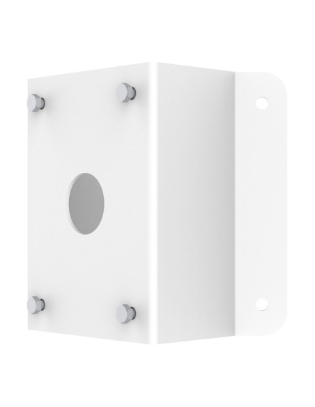 Uniview PTZ Corner Mount Adapter, Steel, for TR-WE45 Wall Arms, White - TR-UC08-A-IN