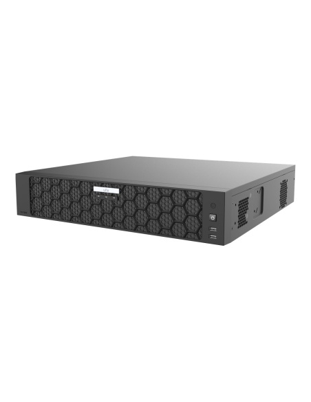 Uniview 32-Channel SeekFree AI NVR, 4K Recording, 3 × HDMI, 4 HDD Bays, Analytics by NVR - NVR804-32-IX-G