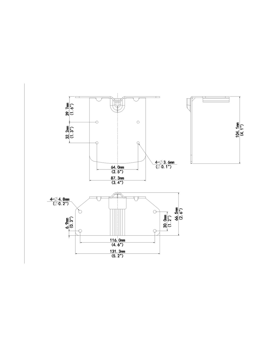 Uniview TR-CM06-D dimension drawing