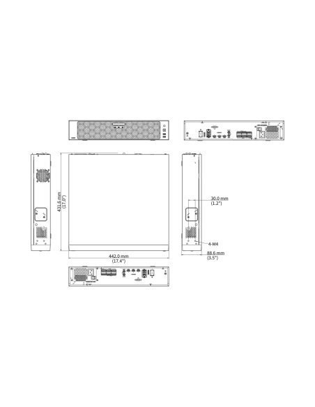 Uniview NVR804-64-IX-G dimensions