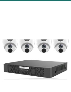 Uniview kit UV-K404-E8W: recorder and cameras included