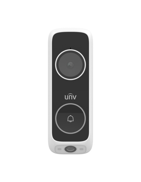 Uniview ED-525B-WB dual-camera video doorbell, front
