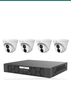 Uniview kit UV-K404-E8B: recorder and cameras included