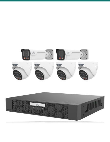 Uniview kit UV-K806-TG8: recorder and cameras included