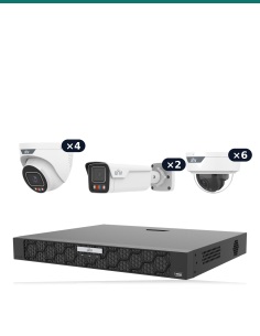 Uniview kit UV-K1612-PRO: recorder and cameras included