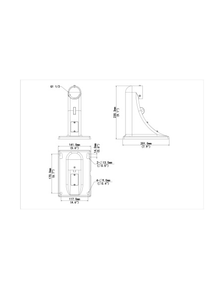 Uniview TR-WE45-IN dimension drawing Uniview TR-WE45-IN dimension drawing