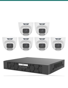 Uniview kit UV-K806-CH6: recorder and cameras included