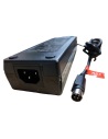 IEC mains inlet and 4-pin DC lead