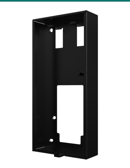 Akuvox S535 Black Thick On-Wall Mounting Box with Bottom Cable Entry — AK-S535ONWALLT