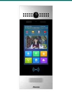 Akuvox R29C-L LTE-ready facial recognition door phone — front