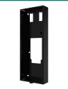 Akuvox S535 black thick on-wall mounting box for expansion module — three-quarter view