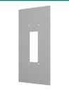 Akuvox S532 silver on-wall cover plate — three-quarter view