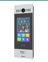 Akuvox R29S silver door phone — right three-quarter view