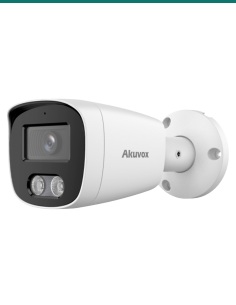 Akuvox VC50B white 5MP bullet IP camera — three-quarter view 2