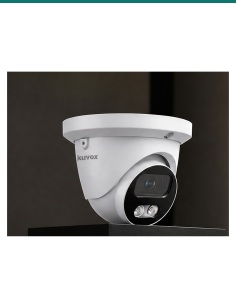 Akuvox VC50T white 5MP turret IP camera — three-quarter view 2