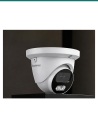 Akuvox VC50T turret camera — lens, IR and white-light LEDs