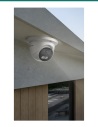 Akuvox VC50T turret camera mounted under an eave