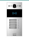 Akuvox R20B 4-button silver SIP video door phone — front