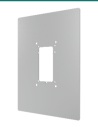 Akuvox R20 series silver on-wall cover plate