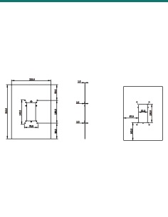 Akuvox R20 series silver on-wall cover plate 2