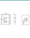 Akuvox R20 series cover plate — dimensions in mm
