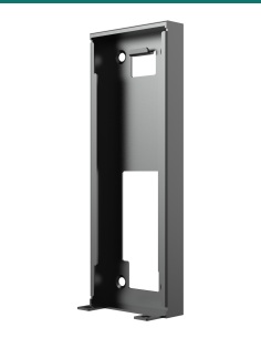 Akuvox A08S black on-wall mounting box — right three-quarter view