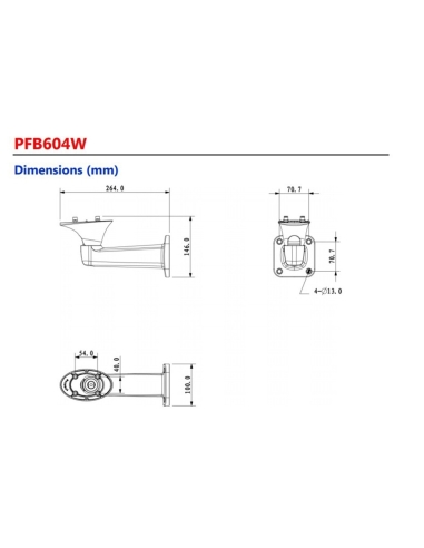 Dahua 14” Housing Wall Mount Bracket DH-PFB604W