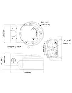 Rain Cover Wall Bracket VSBKTB210W 2