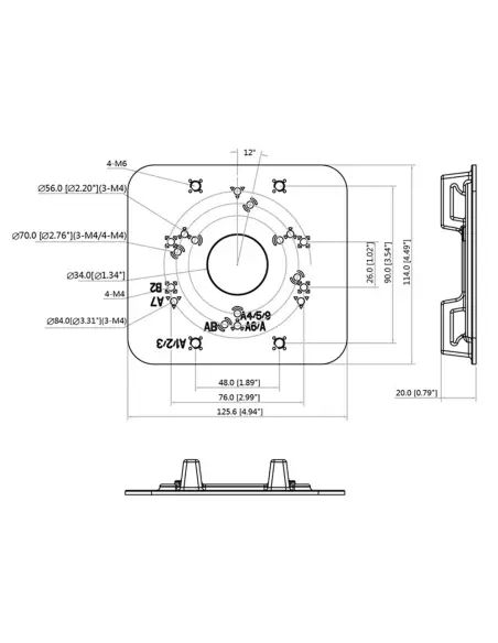 Dual Clamp Pole Mount Camera Bracket - VSBKTA152EVSBKTA152E Dual Clamp Pole Mount Camera Bracket - VSBKTA152EVSBKTA152E