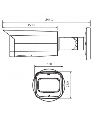 VIP Vision Professional 2MP 1080p WDR Infrared VSIPE2MPFBMINIIR