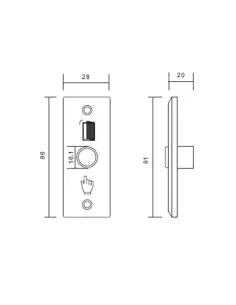 Watchguard ACDSW101 Slim Door Release Button 2