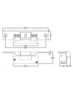 Watchguard ACLOC102 Monitored Mortise Electronic Door Strike 2