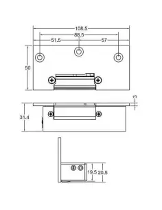 Watchguard ACLOC101 Surface Mount Electronic Door Strike 2