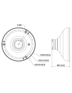Adapter for Ceiling Mount Brackets - VSBKTA105VSBKTA105 2