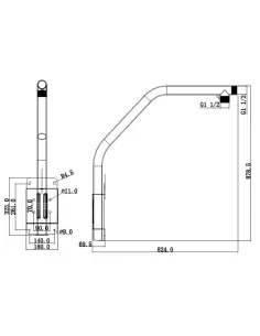 Parapet Mount PTZ Camera Bracket - VSBKTB303SVSBKTB303S 2