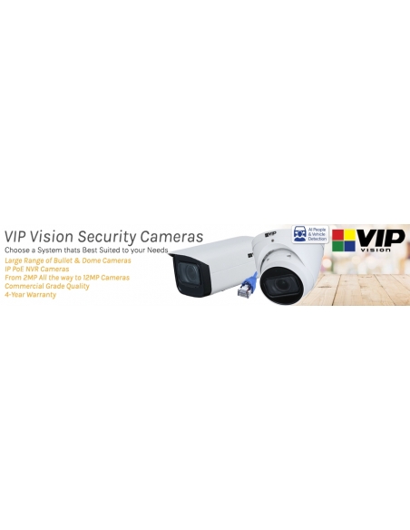 VIP Vision IP Cameras - 12MP
