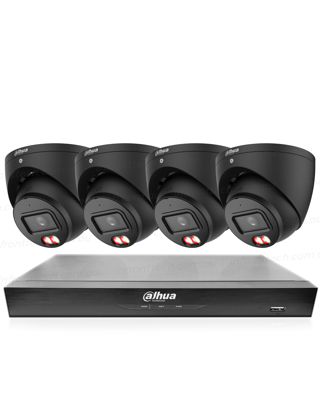 Advanced Dahua Black 4K AcuPick Security System with Night Vision and Intelligent AI Detection