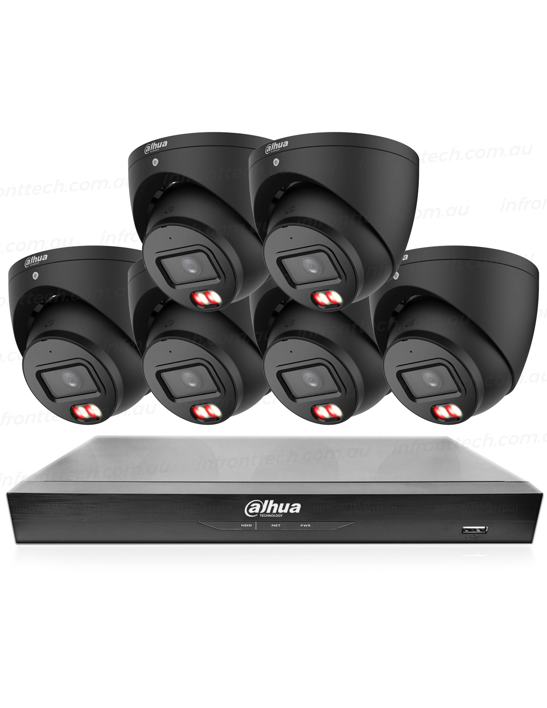 Advanced Dahua Black 4K AcuPick Security System with Night Vision and Intelligent AI Detection