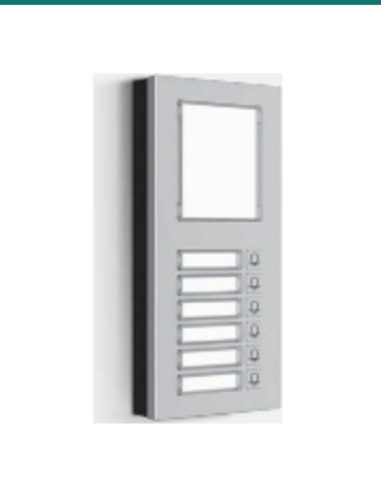 AK-MD06 — Akuvox Extension keypad 6 nameplates flush mount installation — AK-MD06