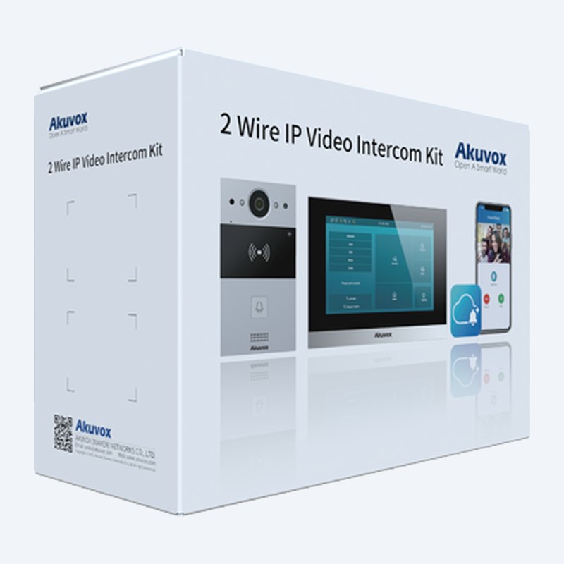 Akuvox 2 Wire IP Video Intercom Kit box