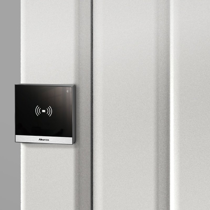 Akuvox A03S installed on a door frame