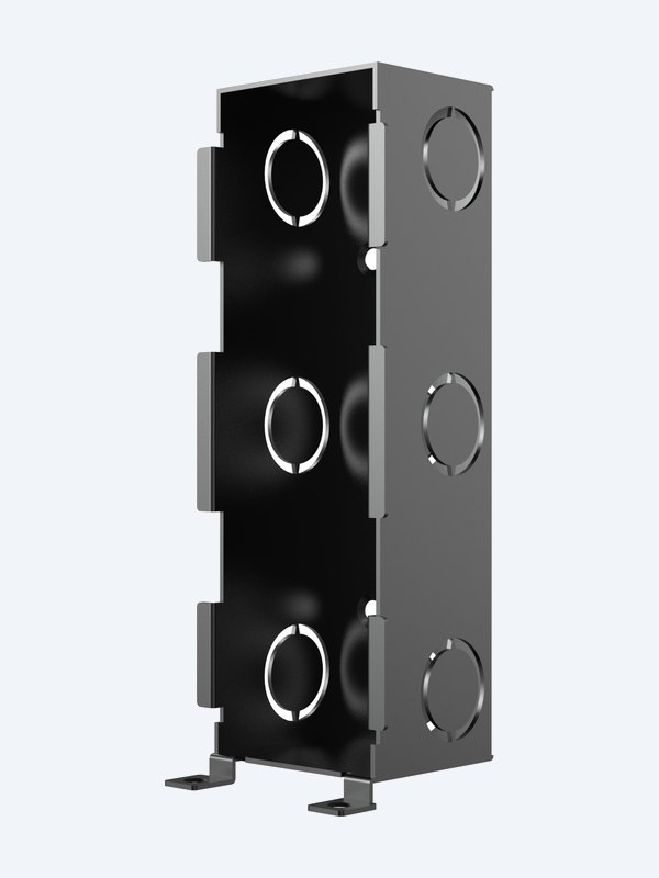 Akuvox A08S black in-wall flush-mounting box