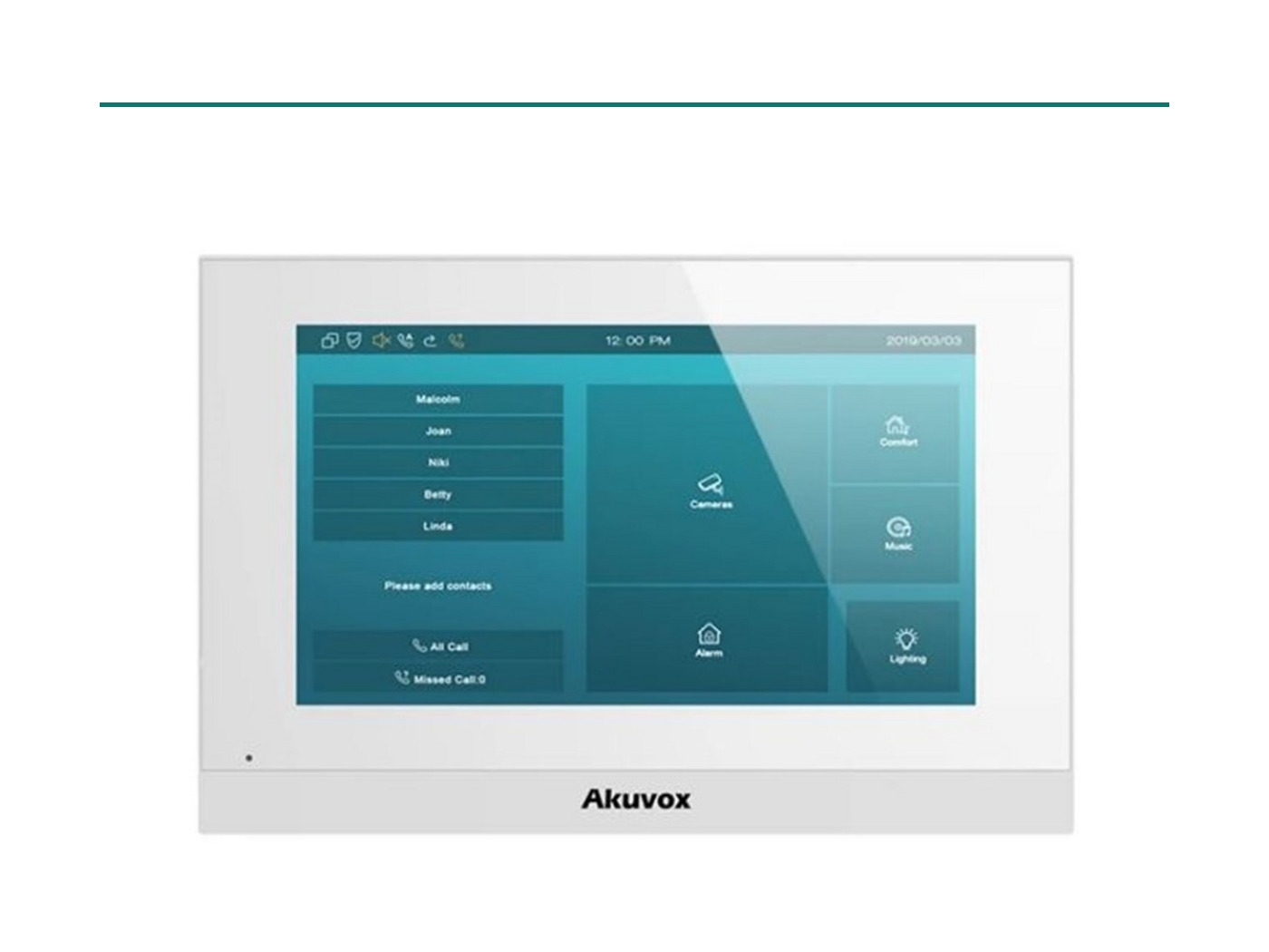 Akuvox C313W-2WHITE white Linux 2-wire SIP indoor unit