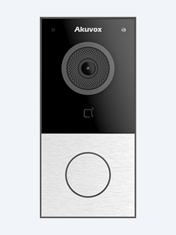 Akuvox E12S silver doorbell front view