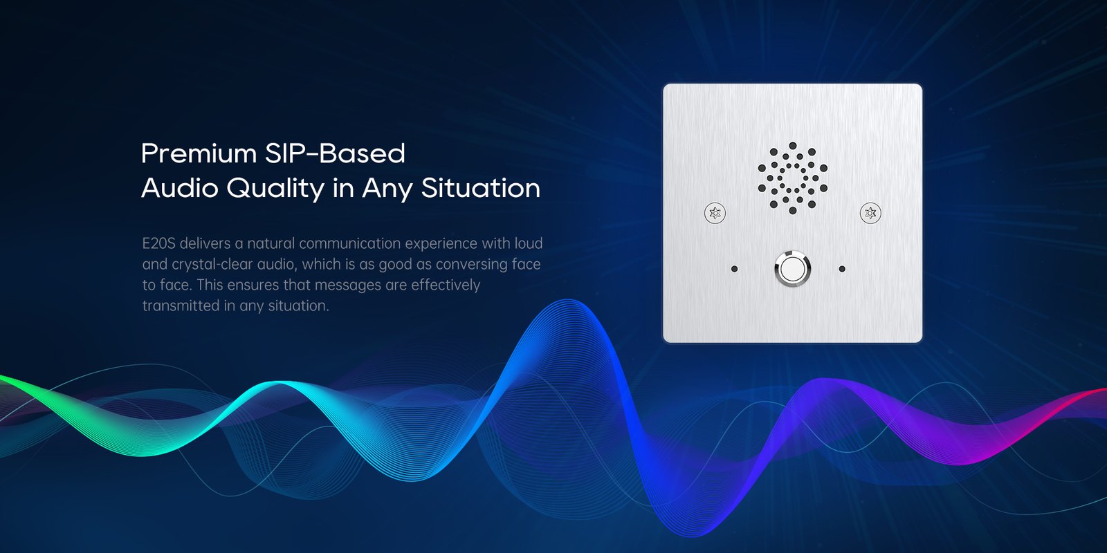 Akuvox E20S stainless steel SIP emergency intercom