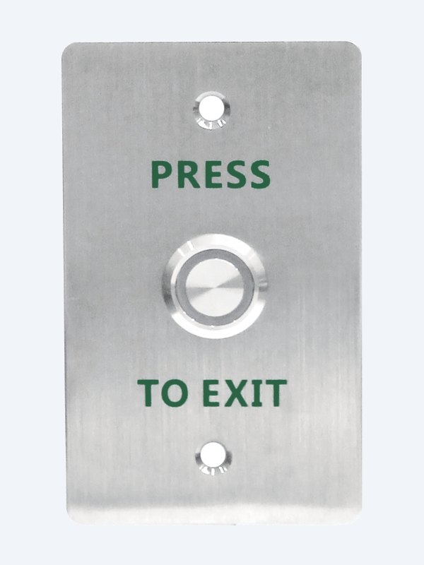 Akuvox EB11 stainless press-to-exit button front